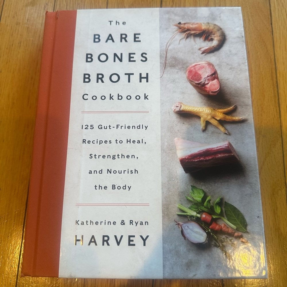 Harveys Bare Bones Broth Cookbook - Orange and White